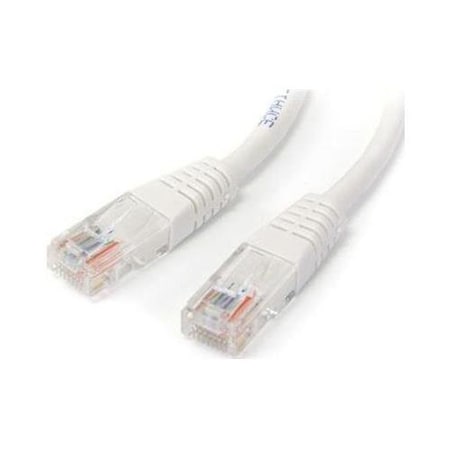 Dynamicfunction 15 ft. Cat5e White Molded RJ45 UTP Patch Cable DY3322995